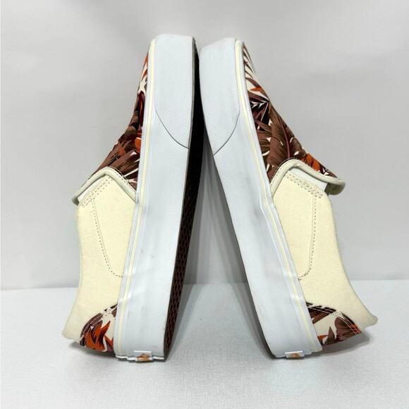 Vans Women’s Asher Platform Tropical Paradise Floral Slip-On Sneakers Size 9 - Picture 9 of 12